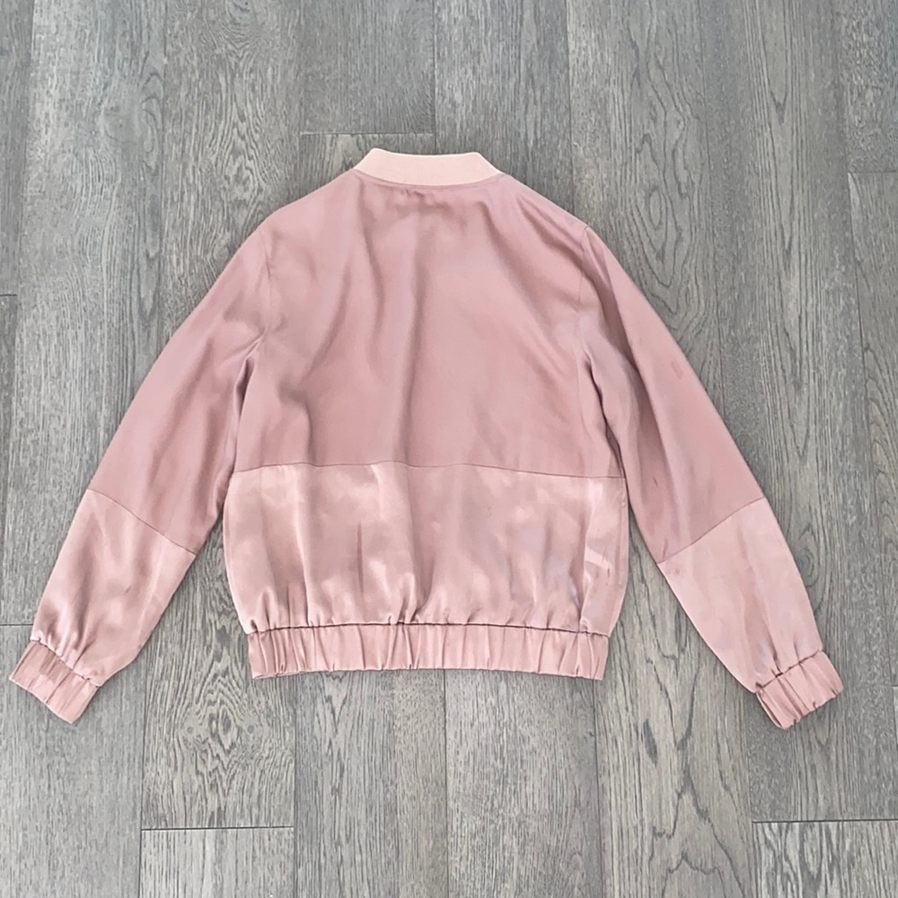 MISSGUIDED Satin Zip-Up Jacket. - Picture 2 of 3